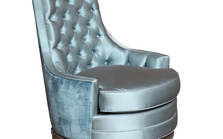 Louis XVI Antique Swivel Slipper Chair